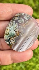Natural Plume Agate Cabochon