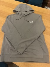 EA7 Pullover Hoodie Grey Medium