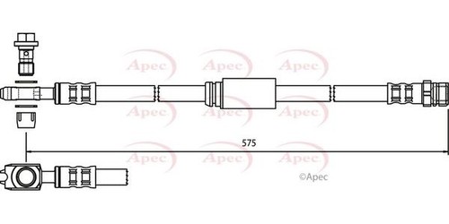 Apec front brake hose for - front, seat