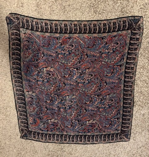 Vintage silk scarf - scarf, bloomsbury
