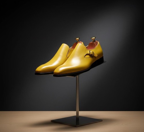 Men handmade yellow - handmade, leather