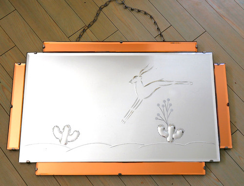 Antique wall mirror 1920 - wall,