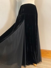 Tuzzi maxi skirt black velour