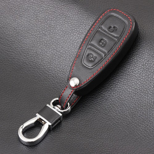 Leather car key - leather,