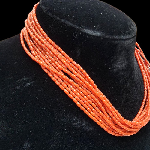 Natural red rice smooth - red, coral