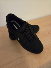 Timberland Allston Sneakers Kids Trainers UK 1  Boys Casual Black Leather Shoes