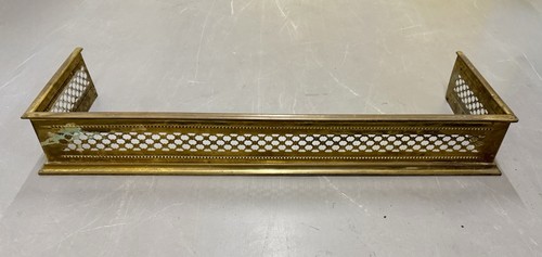 Brass fender for fireplace - for,