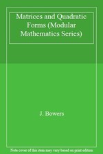 Matrices and Quadratic Forms