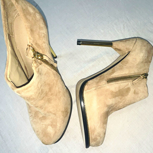 Zara beige suede - beige, bootie