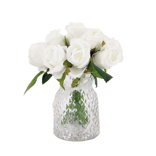 White bud rose artificial - bud,