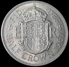 Half crown 1967 elizabeth - half,