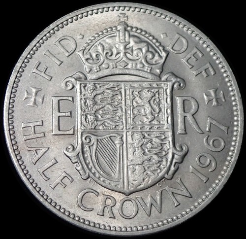 Half crown 1967 - uk, elizabeth