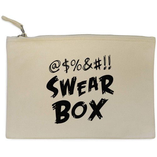 Funny swear box - swear, canvas