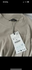 Zara Oatmeal Ribbed Dress 