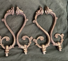 4 CHANDELIER ARMS VINTAGE CHANDELIER PARTS REAL SOLID BRASS BRONZE 10x1mm THREAD