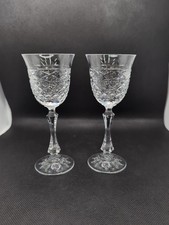 Set Of 2 Galway Crystal Glasses sherry cordial stemmed