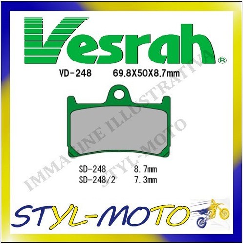 248 organic front brake - vd-248,