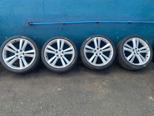 JAGUAR XK XKR 20" KALIMNOS  STAGGERED ALLOY WHEELS SET OF 4  SILVER  9.5J  8.5J
