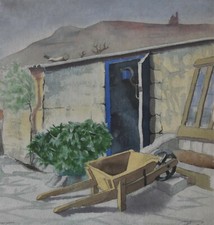 Hyman Segal Original Watercolour Painting St Agnes Cornwall St Ives Cornish Art