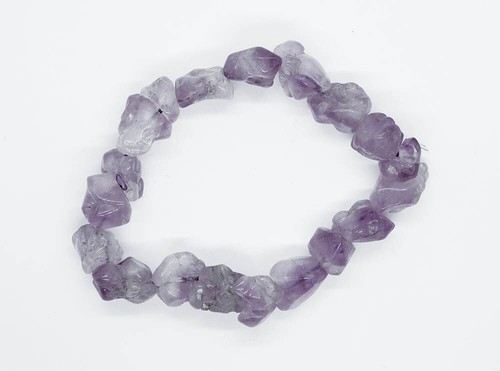 Bracelet rough amethyst - rough,