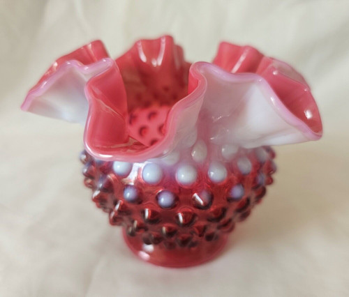 Fenton hobnail decoration pink - hobnail,