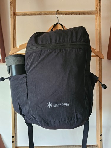 Snow peak backpack - snow, black