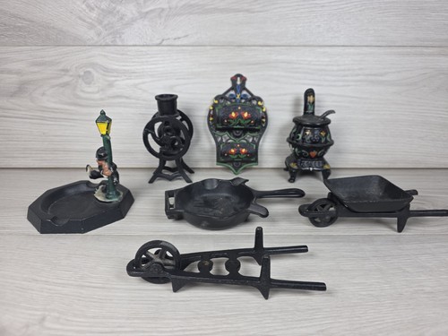 Vtg antique cast iron lot - vtg, mini