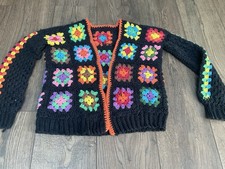 Handmade Crochet Granny Squares  Cardigan Small  Ladies Children’s
