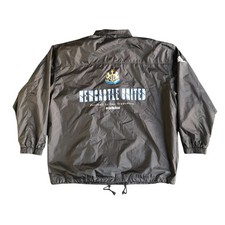 Newcastle United Adidas 90s Training Jacket Football Men's L-XL Black Rain Track