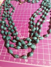 Teng Yue Paper Bead Multi Strand Necklace 30cm Drop