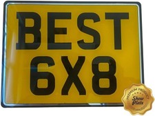 Motorbike Show Plate 6" x 8"