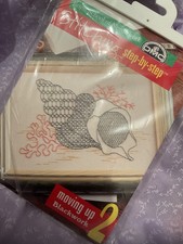 Royal School Of Needlework DMC  -K3601 SHELLS - MOVING UP 2 BLACKWORK sewing Kit