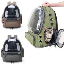 Astronaut Window Dog Cat Carrier Breathable Transparent Backpack Pet Travel Bag