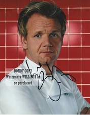 Gordon Ramsay     8 x10" (20x25 cm) Autographed  Signed Photo 4317