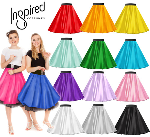 Satin skirt rock - skirt,
