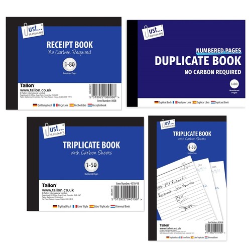 Receipt book duplicate - book,