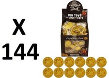 144 plastic gold pirate - plastic,
