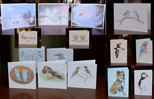 Notecard + Envelope Blank Card Watercolour Print Single/Pack Animal Notelet Gift