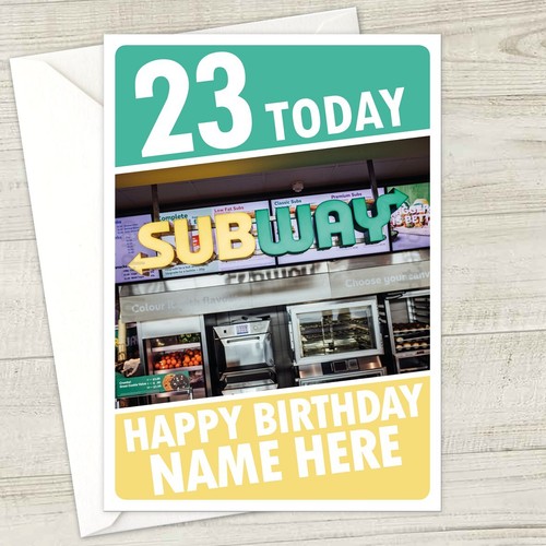 Subway personalised birthday - personalised,