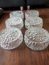 Very rare set of six  Mid Century Helena Tynell of Limburg  Glass lamps.