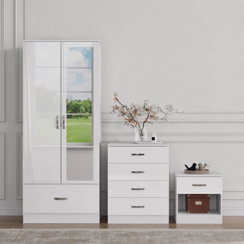 Piece gloss white bedroom - piece,