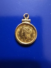 1853 Gold Liberty One $1