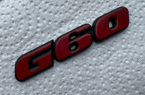 G60 rear badge emblem vw - g60, emblem,