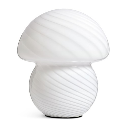 Striped glass mushroom - glass, table
