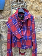 Vivienne Westwood anglomania Tartan Bondage Jacket  Size 8