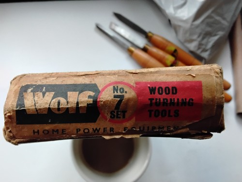 Wolf no7 set 3 woodturning - set,