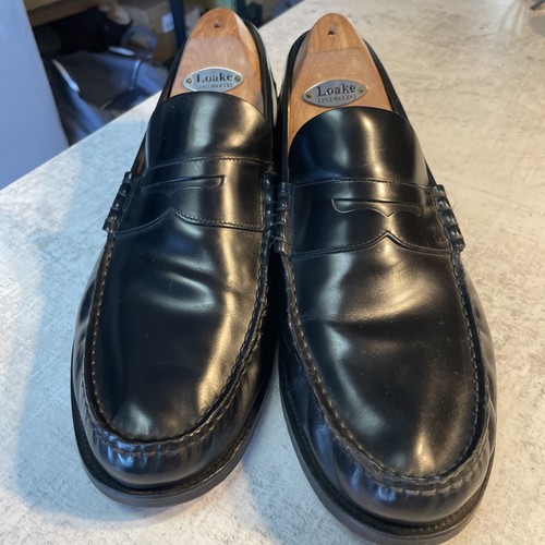 Loake princeton black loafers - loake,