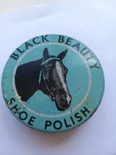 Vintage Black Beauty Shoe Polish Tin by Radium Ltd Manchester 1920's