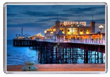 Brighton Pier Fridge Magnet 01