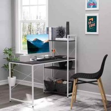 Computer Desk with Shelves